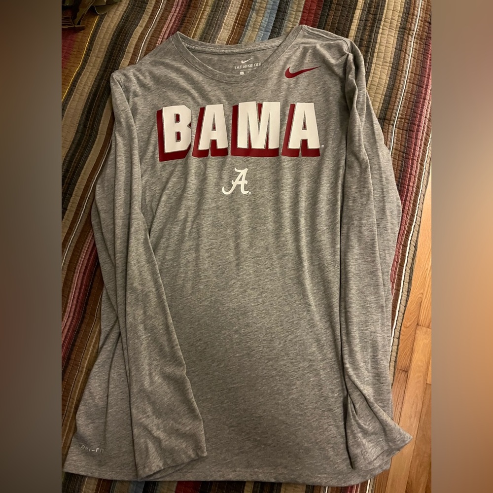 Mens Nike Alabama long sleeve dri fit